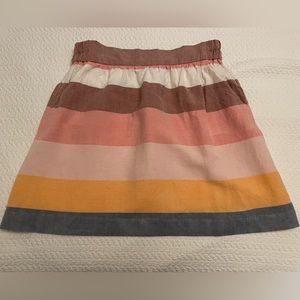 LOFT Multi-Colored Striped Skirt - Size S